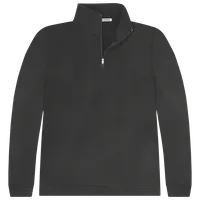 StringKing Men's Pima Cotton Quarter Zip - Sharp Fit, Black, Front