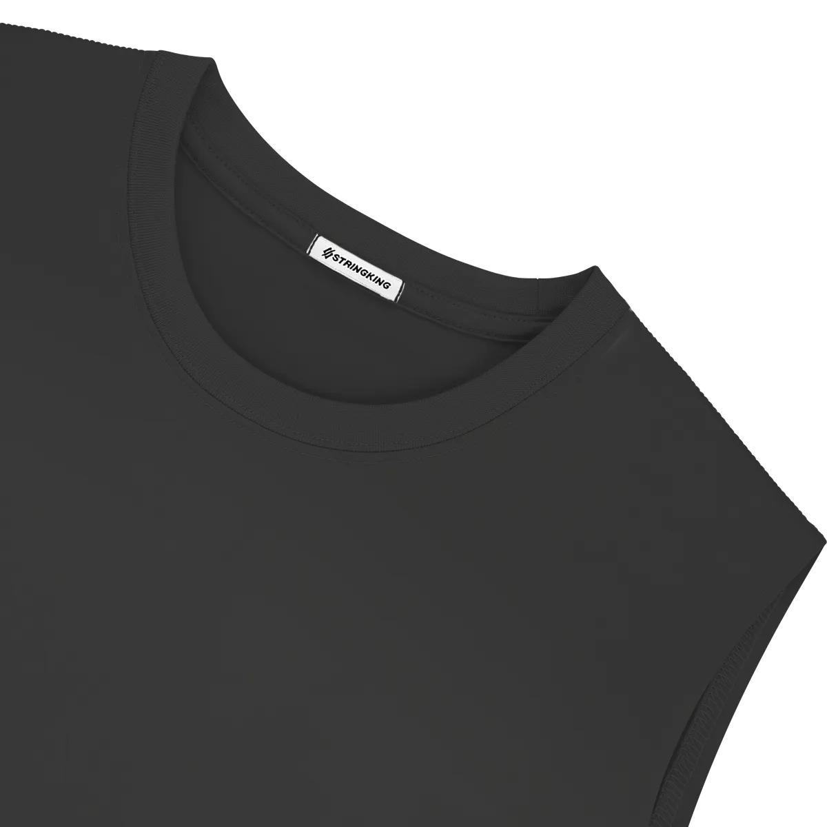 StringKing Men's StayWarm Tank Top - Relaxed Fit, Black, Detail