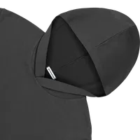 StringKing Women's Pima Cotton Lightweight Hoodie - Sharp Fit, Black, Detail