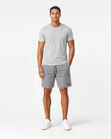 StringKing Men's Velocity Short - Sharp Fit, Gray, 8 inch, Full Front - Human Model