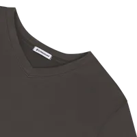 StringKing Men's FlexTech Short Sleeve V-Neck T-Shirt - Sharp Fit, Charcoal, Detail
