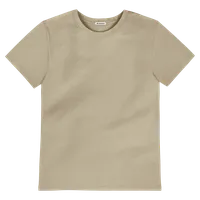 StringKing Men's Pima Cotton Short Sleeve Crewneck T-Shirt - Relaxed Fit, Warm Khaki, Front