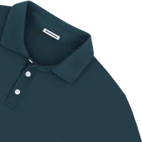 StringKing Men's Pima Jersey Signature Polo Multi - Relaxed Fit, Navy, Detail