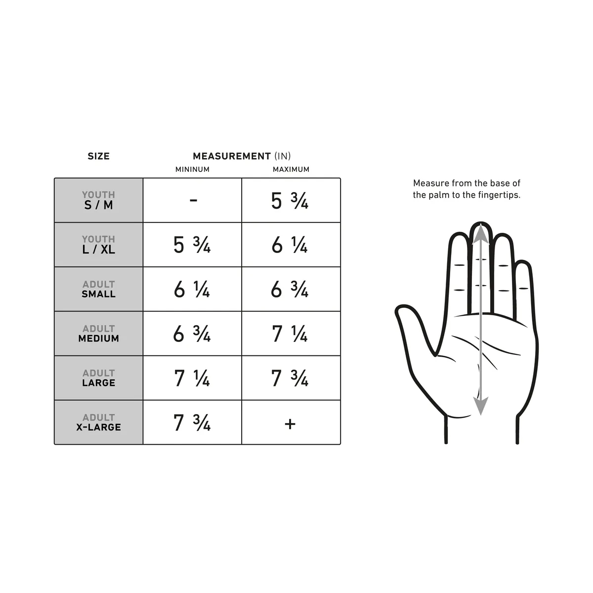 StringKing Flyer 1, Size Chart