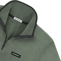 StringKing Men's Polartec Fleece Quarter Zip Pro - Sharp Fit, Avenue Green, Detail