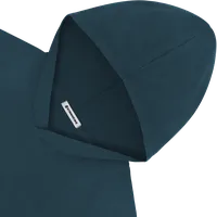 StringKing Men's Pima Terry Short Sleeve Hoodie - Sharp Fit, Navy, Detail