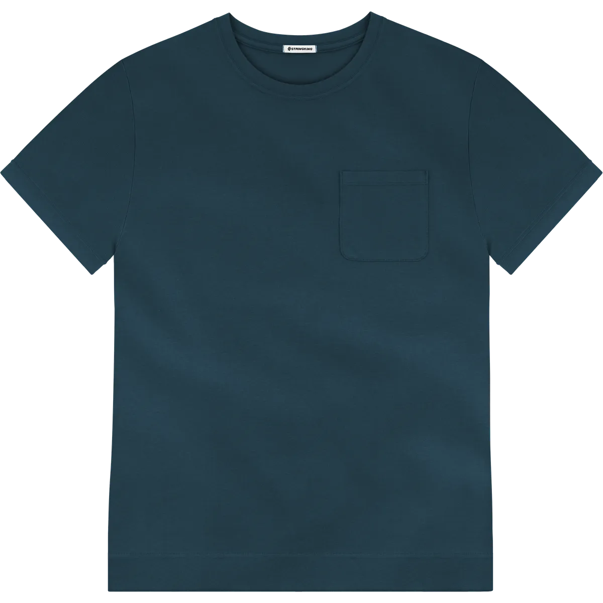 StringKing Men's Pima Jersey Pocket Tee Multi - Relaxed Fit, Navy, Front