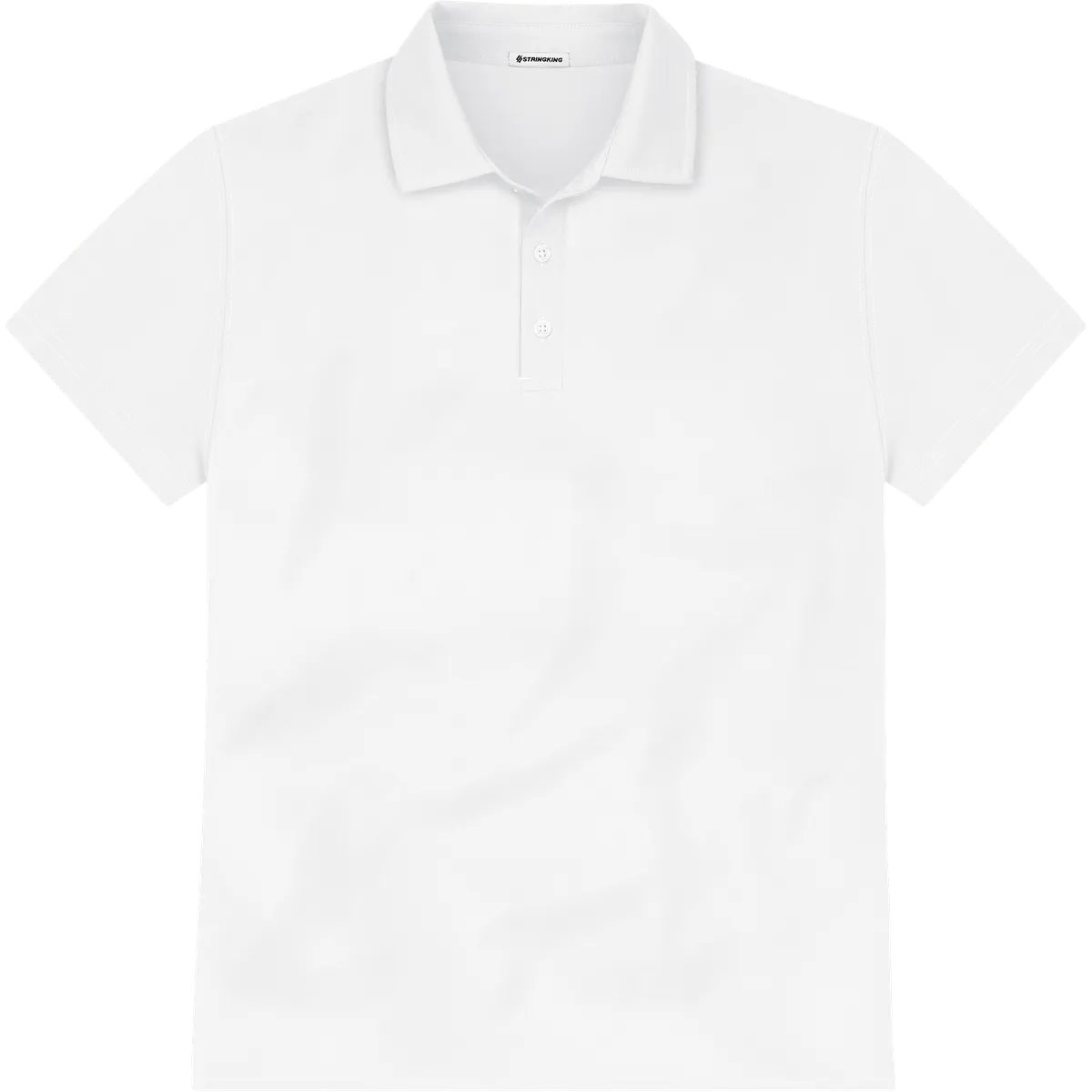 StringKing Men's StayCool Polo - Relaxed Fit, White, Front