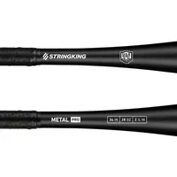 StringKing Metal Pro USA Slowpitch - 34" / 28 oz, Black, Bat Details, Horizontal