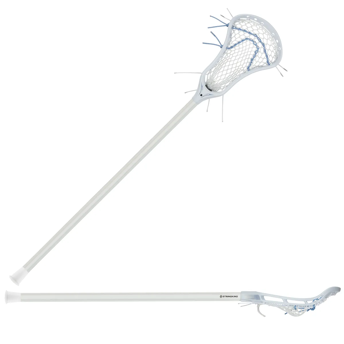 StringKing Women's Complete - Legend, Metal 2, Mid, Type 4, White / Carolina, Full Stick Diagonal, Horizontal