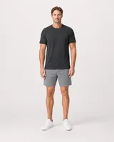 StringKing Men's Pima Terry Tee - Relaxed Fit, Black, Full Front - Human Model