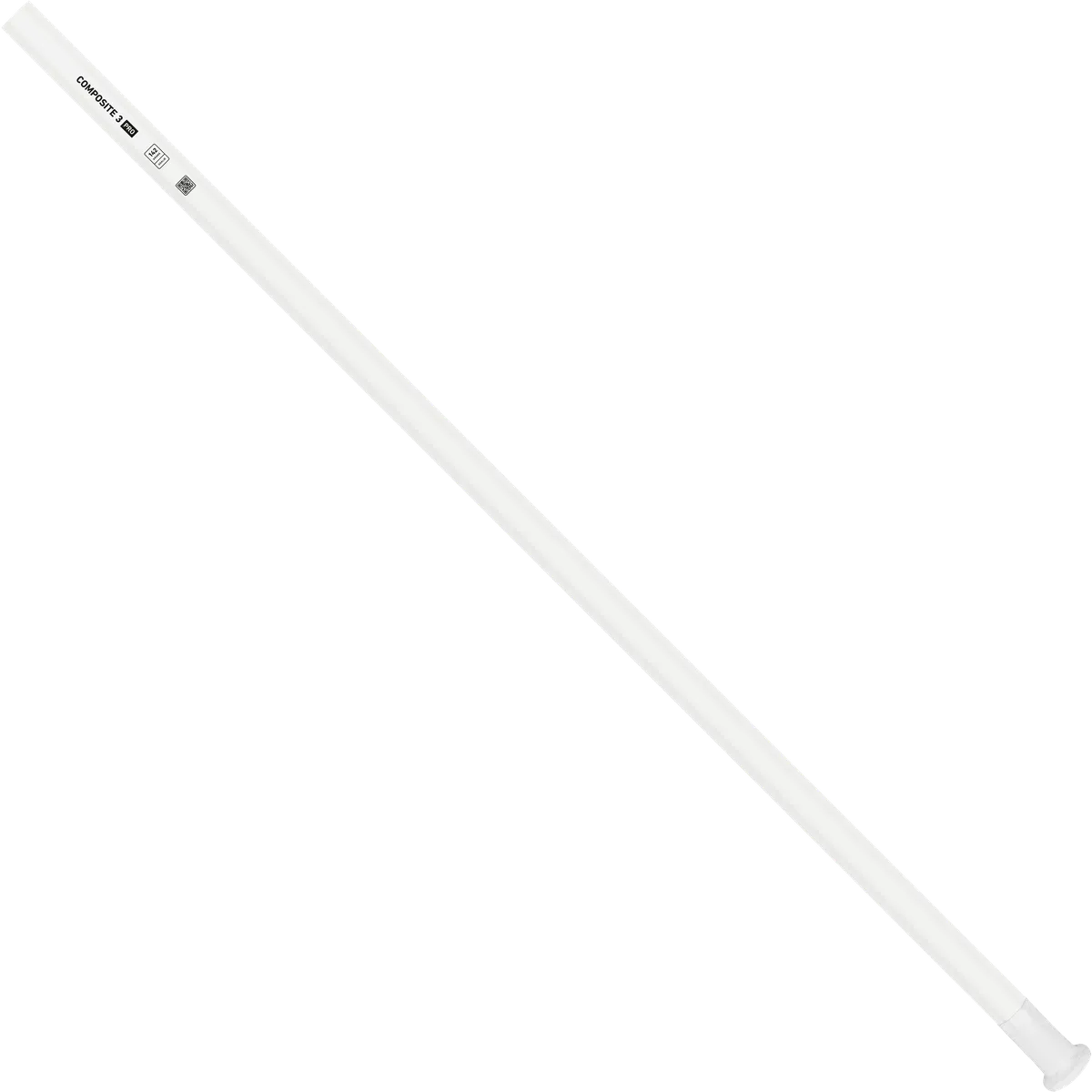 StringKing Composite 3 Pro Goalie - 142 Grams, White, Full Length, Angled, Left Side, With Butt End