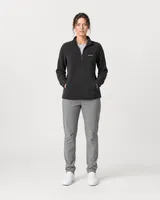 StringKing Women's Polartec Fleece Quarter Zip with Pockets - Sharp Fit, Meteorite, Full Front - Human Model