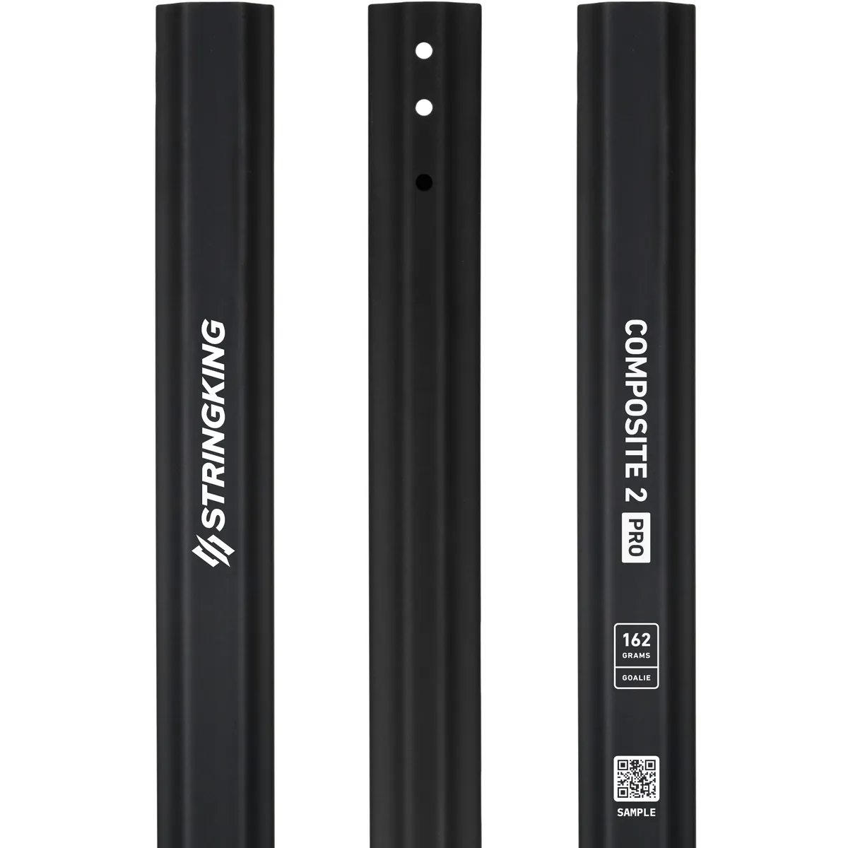 StringKing Composite 2 Pro Goalie - 162 Grams, Black, Top Section, Right, Front, Left