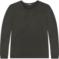 StringKing Men's Pima Terry Crew Sweatshirt - Sharp Fit, Peat, Front