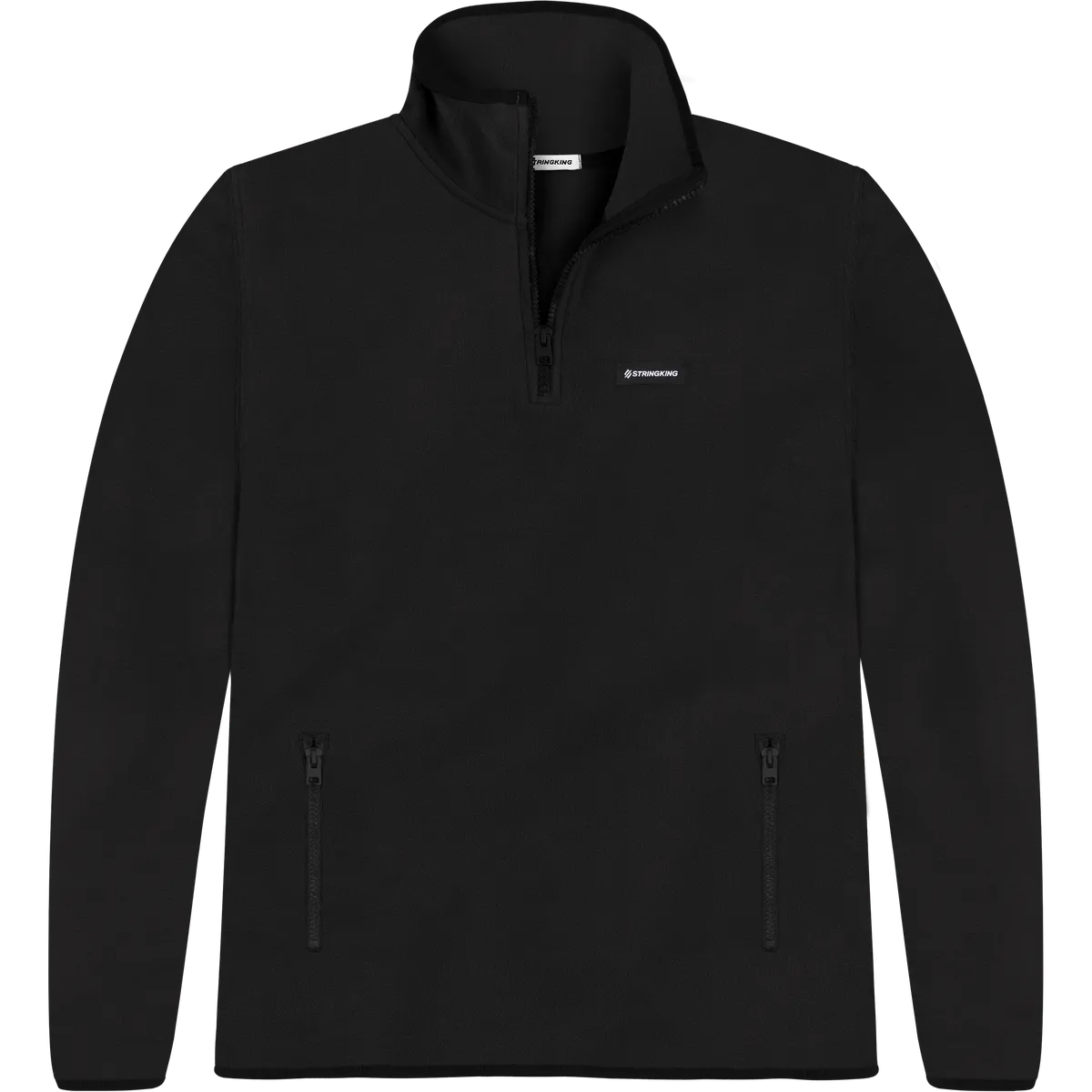 StringKing Men's Polartec Fleece Quarter Zip Pro - Relaxed Fit, Meteorite, Front