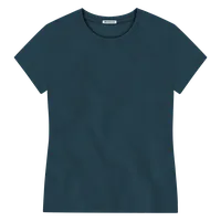 StringKing Women's Pima Jersey Tee - Sharp Fit, Navy, Front