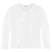 StringKing Women's Pima Jersey Long Sleeve Tee - Sharp Fit, White, Front