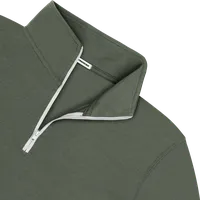 StringKing Men's FlexStyle Quarter Zip - Sharp Fit, Thyme, Detail