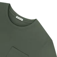 StringKing Men's Pima Jersey Pocket Tee Multi - Relaxed Fit, Moss, Detail