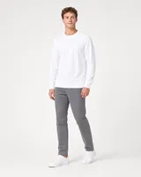 StringKing Men's StayWarm Sweater - Relaxed Fit, White, Full Front Angle - Human Model
