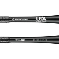 StringKing Metal Pro USABat - Drop 10, 31" / 21 oz, Black, Bat Details, Horizontal