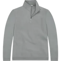 StringKing Men's StayWarm Quarter Zip - Sharp Fit, Gray, Front