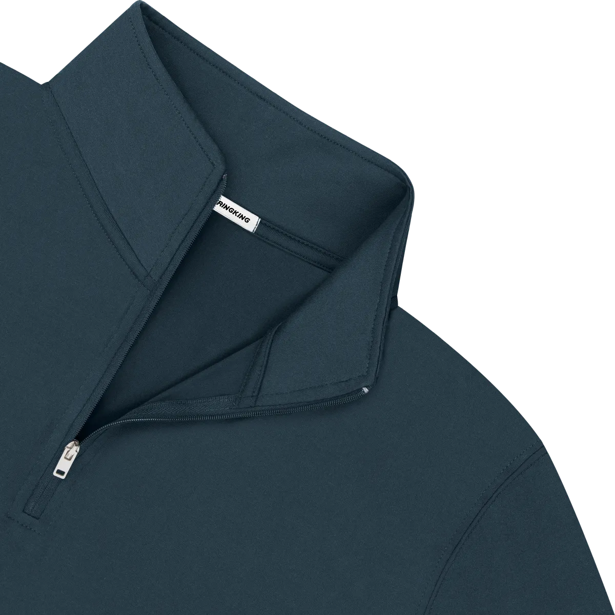 StringKing Men's FlexTech Quarter Zip - Relaxed Fit, Navy, Detail