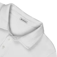 StringKing Men's Pima Cotton Long Sleeve Polo - Sharp Fit, White, Detail