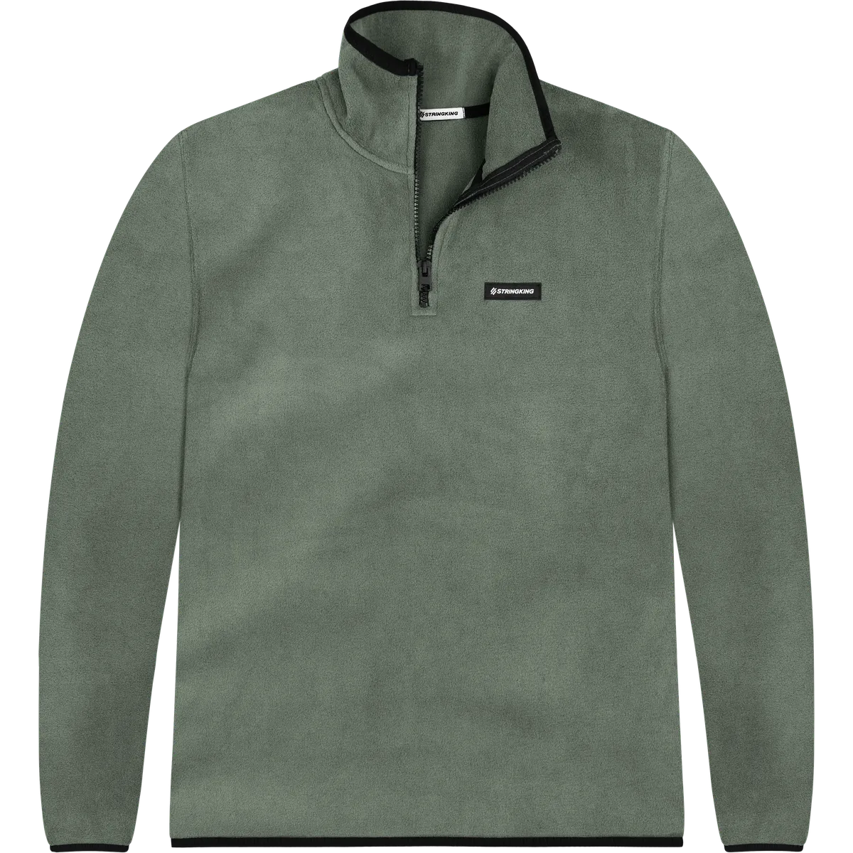 StringKing Men's Polartec Fleece Quarter Zip - Relaxed Fit, Avenue Green, Front