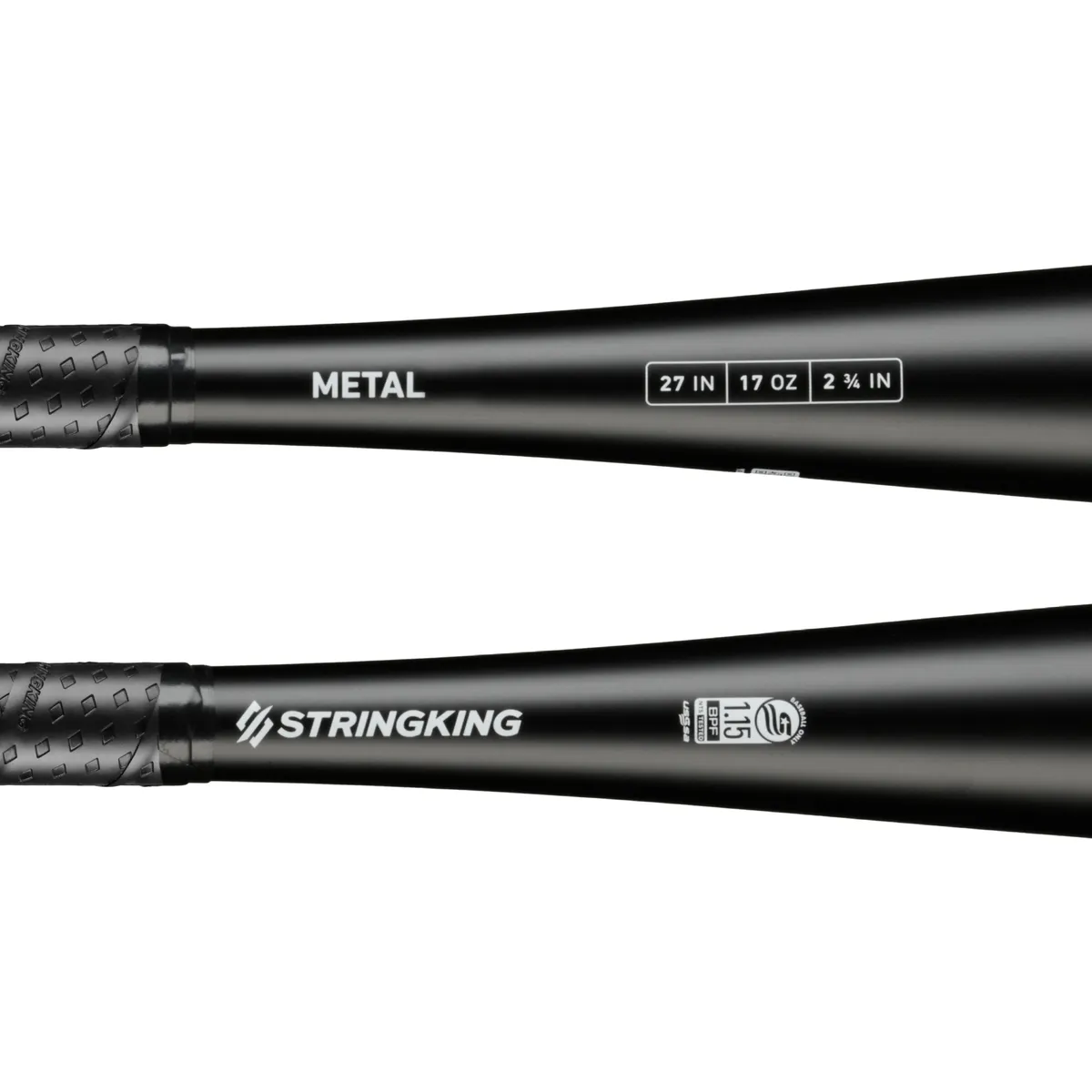 StringKing Metal USSSA - Drop 10, 27" / 17 oz, Black, Bat Details, Horizontal