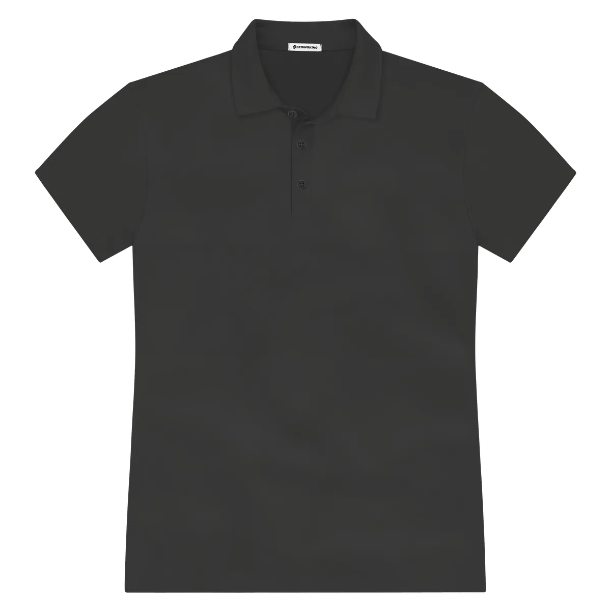 StringKing Men's StayCool Polo - Sharp Fit, Black, Front