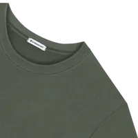 StringKing Men's Pima Cotton Crewneck Sweatshirt - Sharp Fit, Moss, Detail