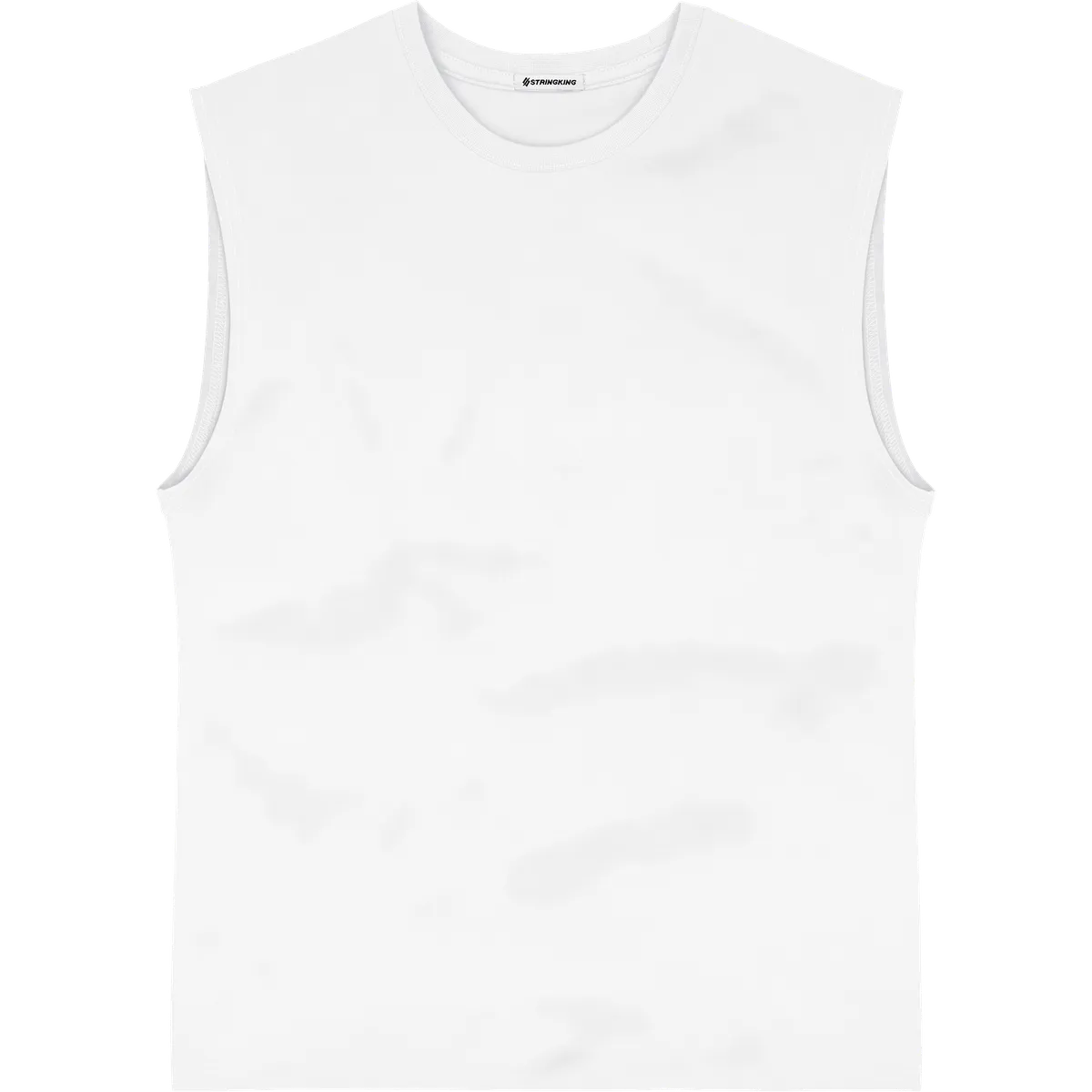 StringKing Men's StayCool Tank Top - Sharp Fit, White, Front