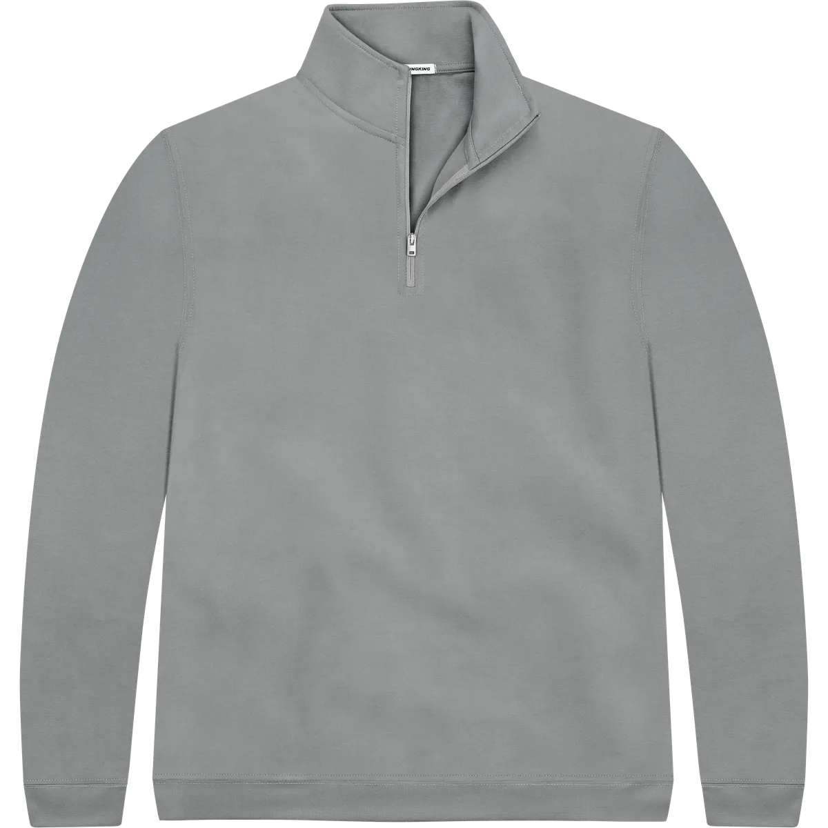 StringKing Men's StayCool Quarter Zip - Sharp Fit, Gray, Front