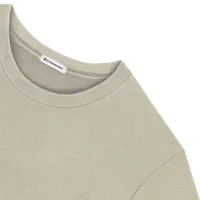 StringKing Men's Pima Cotton Crewneck Sweatshirt - Sharp Fit, Khaki Green, Detail