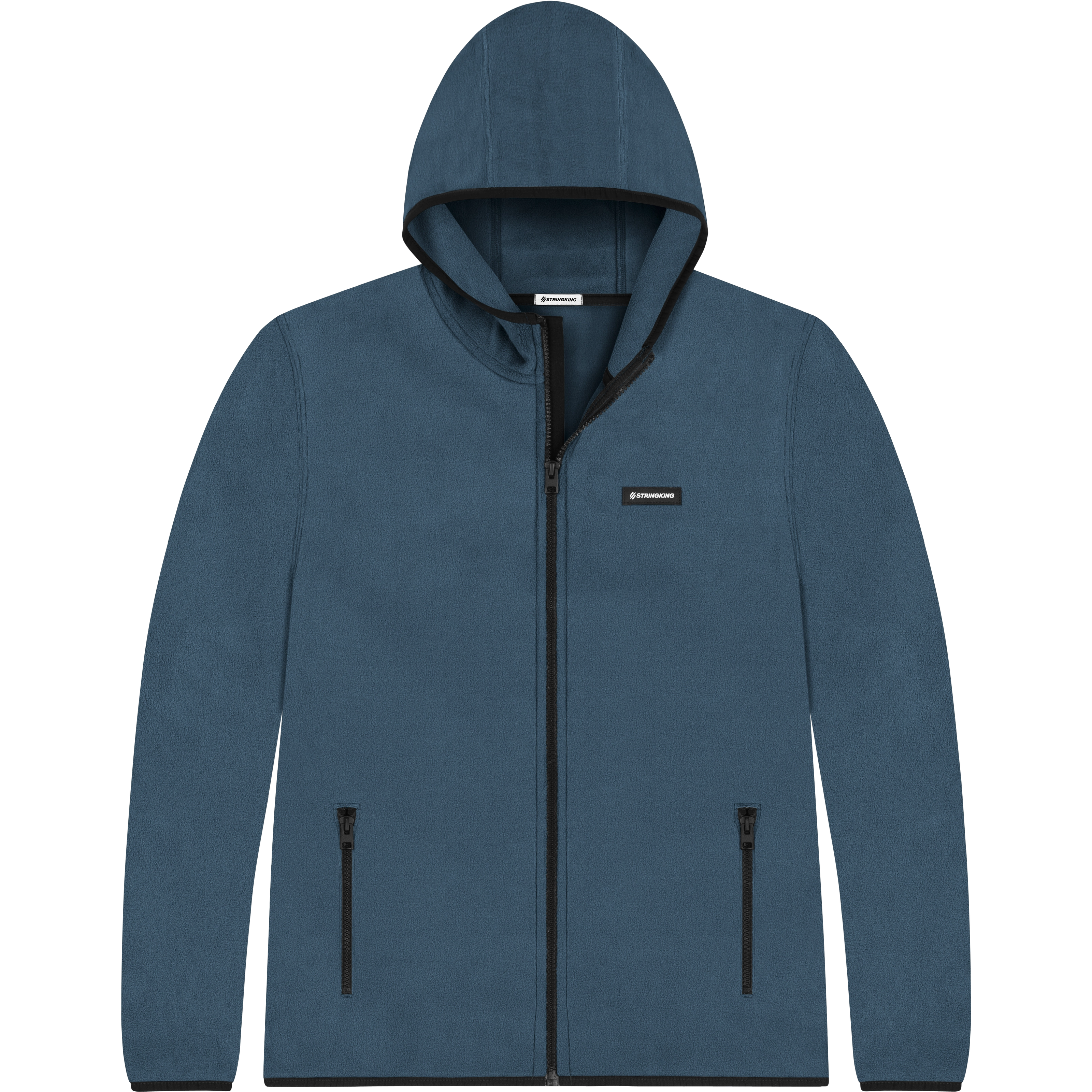 Men s Polartec Fleece Full Zip Hoodie Pro StringKing