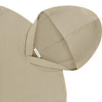 StringKing Men's Pima Cotton Lightweight Hoodie - Sharp Fit, Warm Khaki, Detail