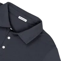StringKing Men's FlexStyle Long Sleeve Polo - Sharp Fit, India Ink, Detail