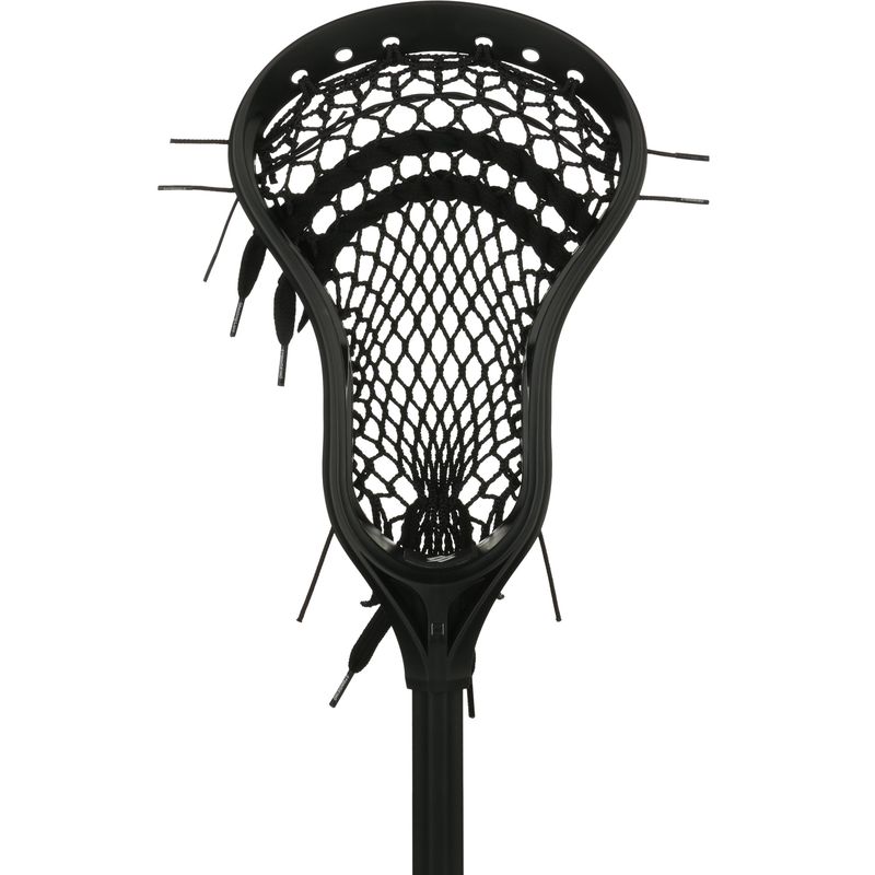 StringKing Complete 2 Intermediate Lacrosse Stick Face Black Black