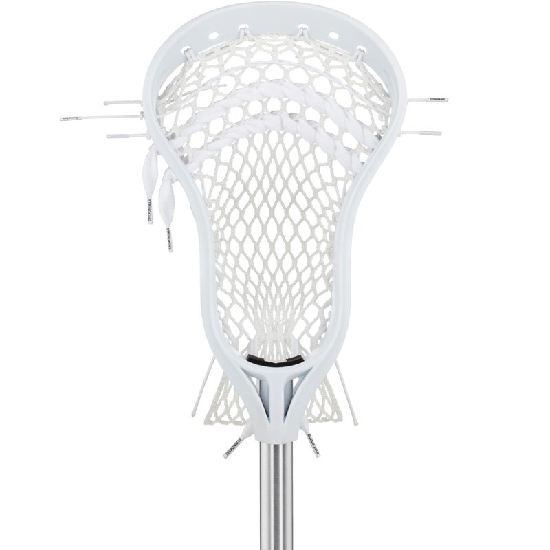 StringKing Lacrosse Complete Stick Type 2 Mesh Pocket Face - White