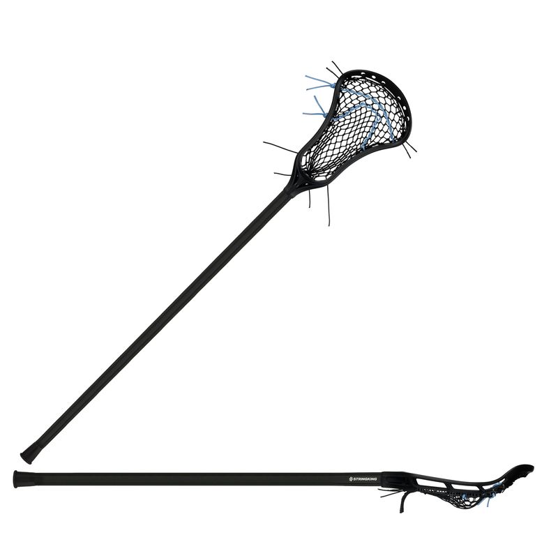 StringKing Girls Starter Jr Lacrosse Stick Black Carolina Full Stick