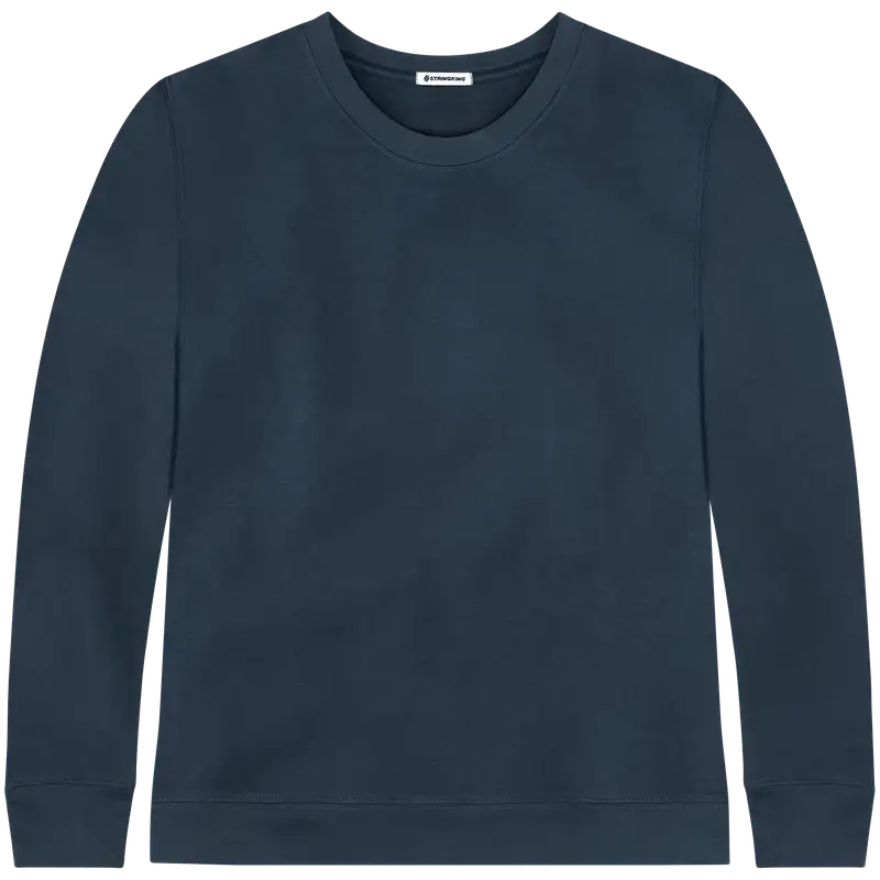 StringKing Men's Pima Cotton Crewneck Sweatshirt - Relaxed Fit, Navy