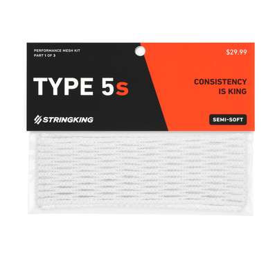 StringKing Type 5s Lacrosse Mesh Packaging White