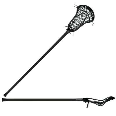 StringKing Women's Complete 2 Pro Defense Lacrosse Stick Full Black Black