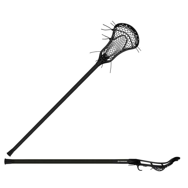 StringKing Women's Complete Jr Strung Lacrosse Stick Black Full