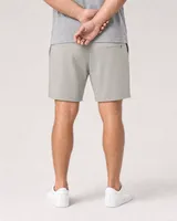 StringKing Men's Pima Terry Shorts - Relaxed Fit, Moonstruck, Full Back - Human Model - Chest to Feet