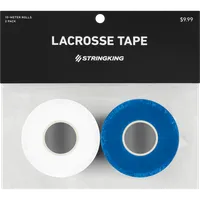 StringKing Lacrosse Tape - 2-Pack, White / Royal, Packaged, Front