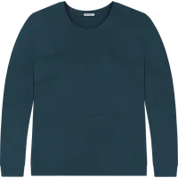 StringKing Men's Pima Terry Crew Sweatshirt - Relaxed Fit, Navy, Front