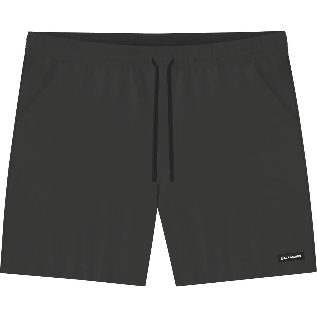 StringKing Men's Velocity Short - Relaxed Fit, Black, 6 inch, Front